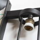 Metal and blown glass sconce from the 1950s