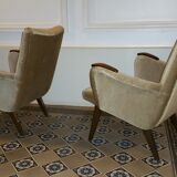 lot of 5 chairs Danish 50/60s Arno Votteler Knoll