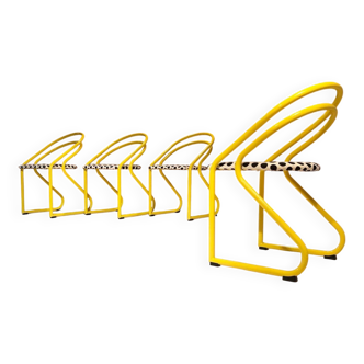 4 chaises vintage vers 1980