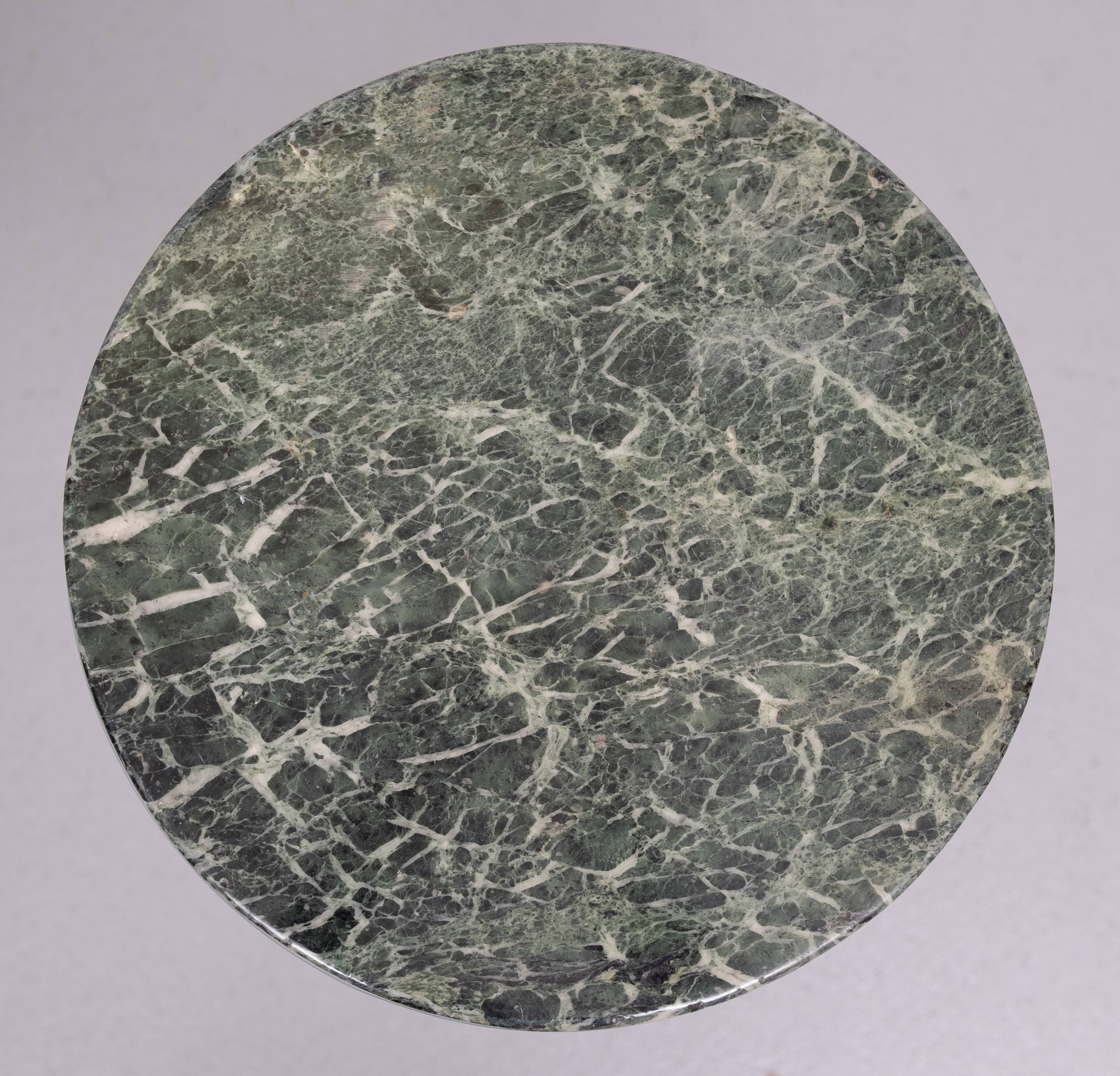 Green Marble top Side tables 1990s Holland