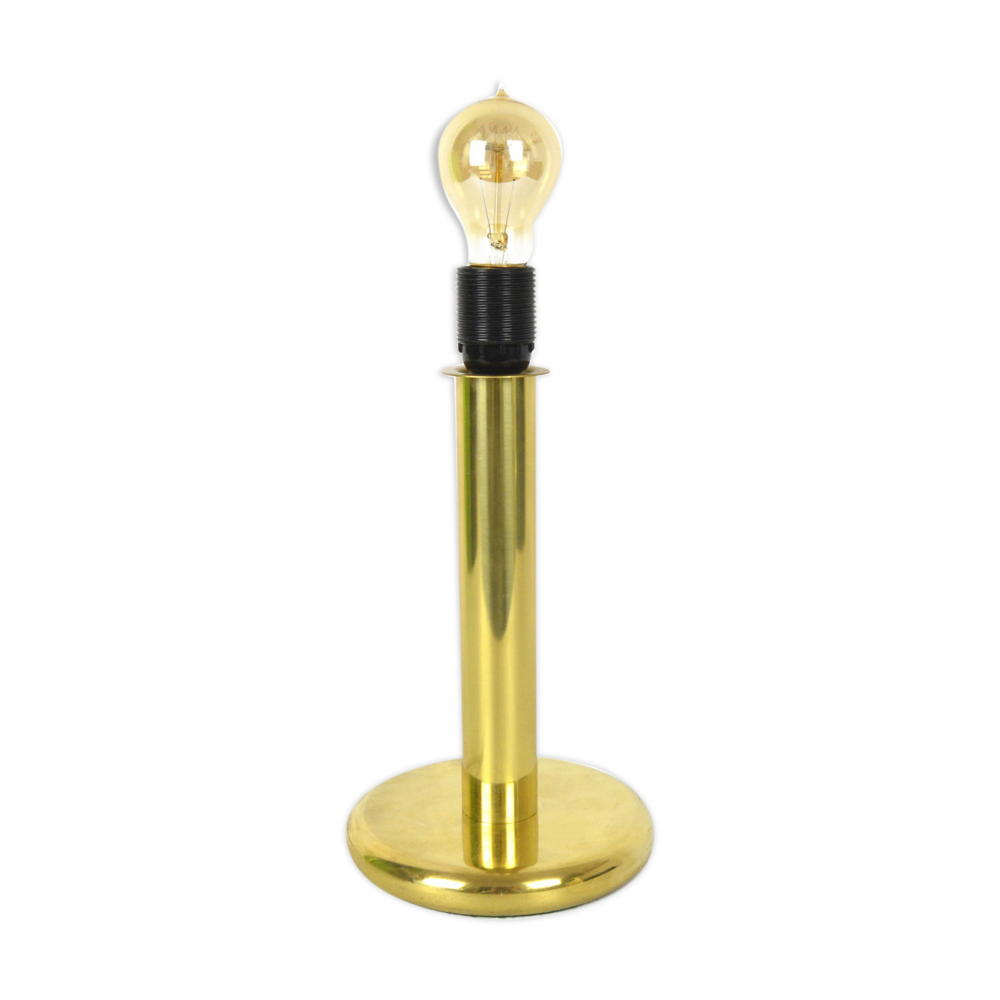 Brass table lamp, Rogo Leuchten, Germany, 1980s