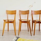 Honey wood bistro chair series