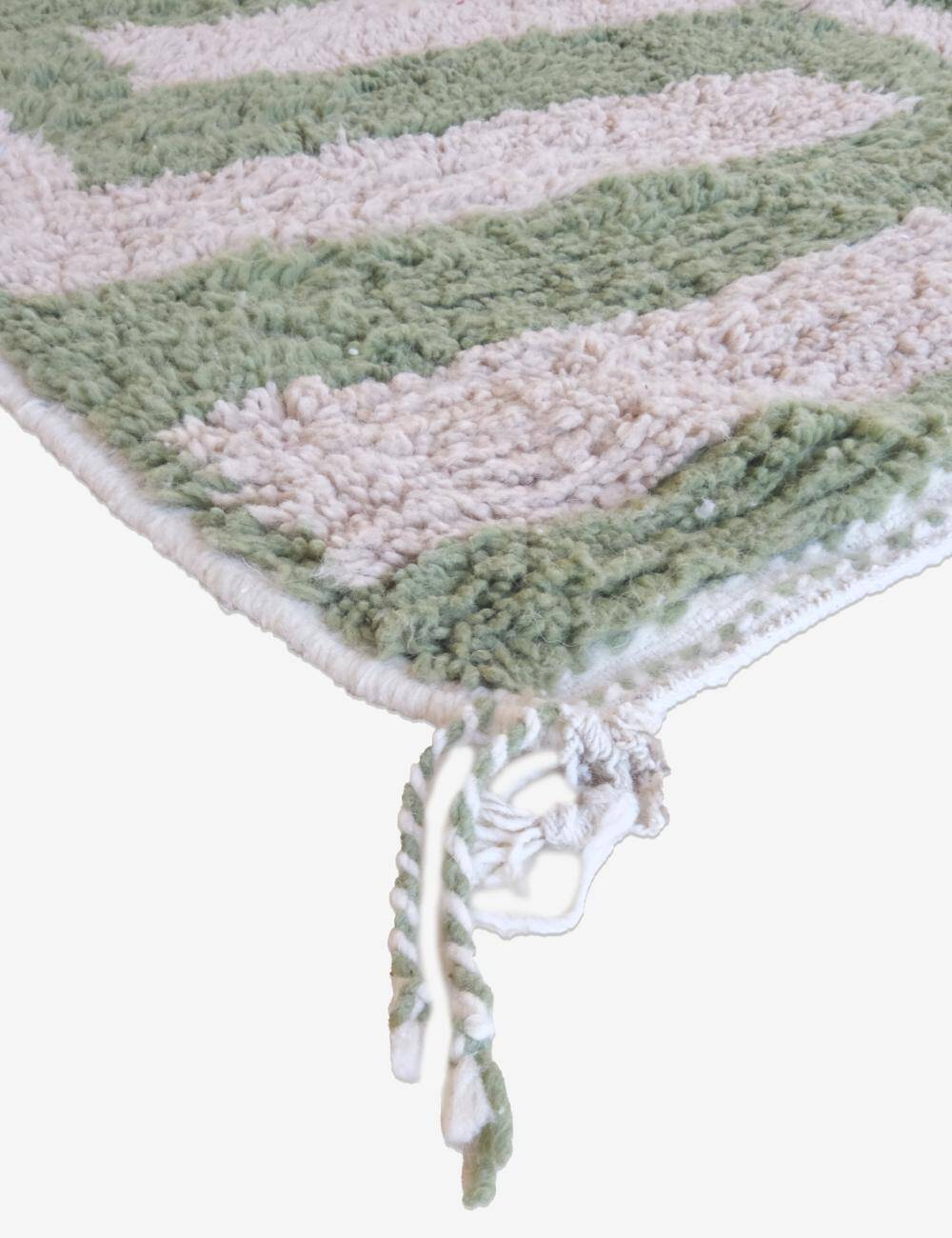 Tapis Contemporain Vert et Beige - 305 x 250 cm