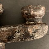 Brutalist ceramic candle holder