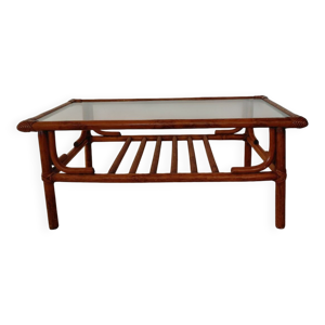 Table basse en rotin