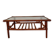 1970s rattan coffee table