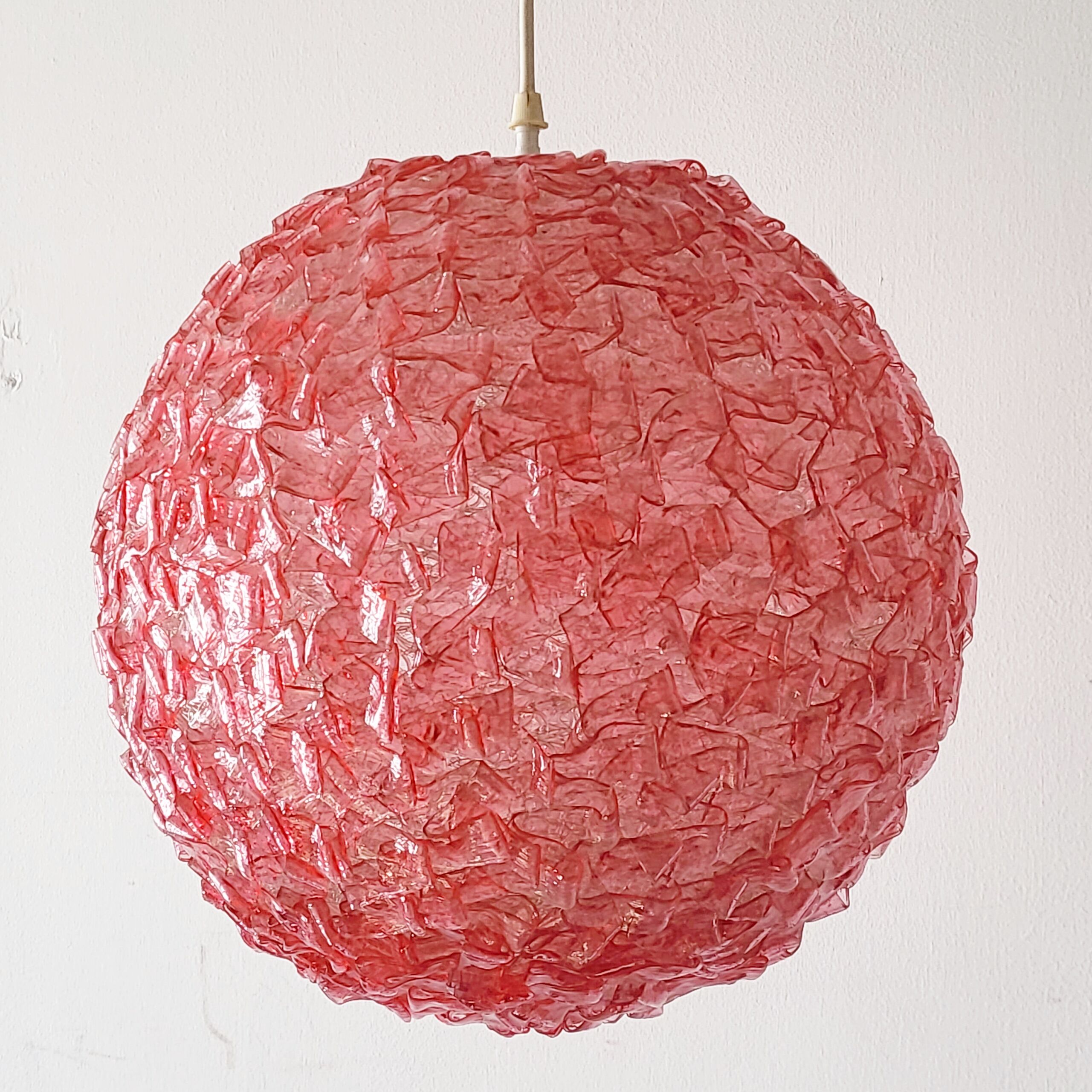 Vintage spaghetti pendant lamp 1960