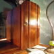 Art Deco extra furniture 1920/1940 to install or fix, wooden, central mirror, 2 doors, 1 drawer