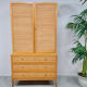 Vintage design rattan webbing cabinet 'Bohemian nature'