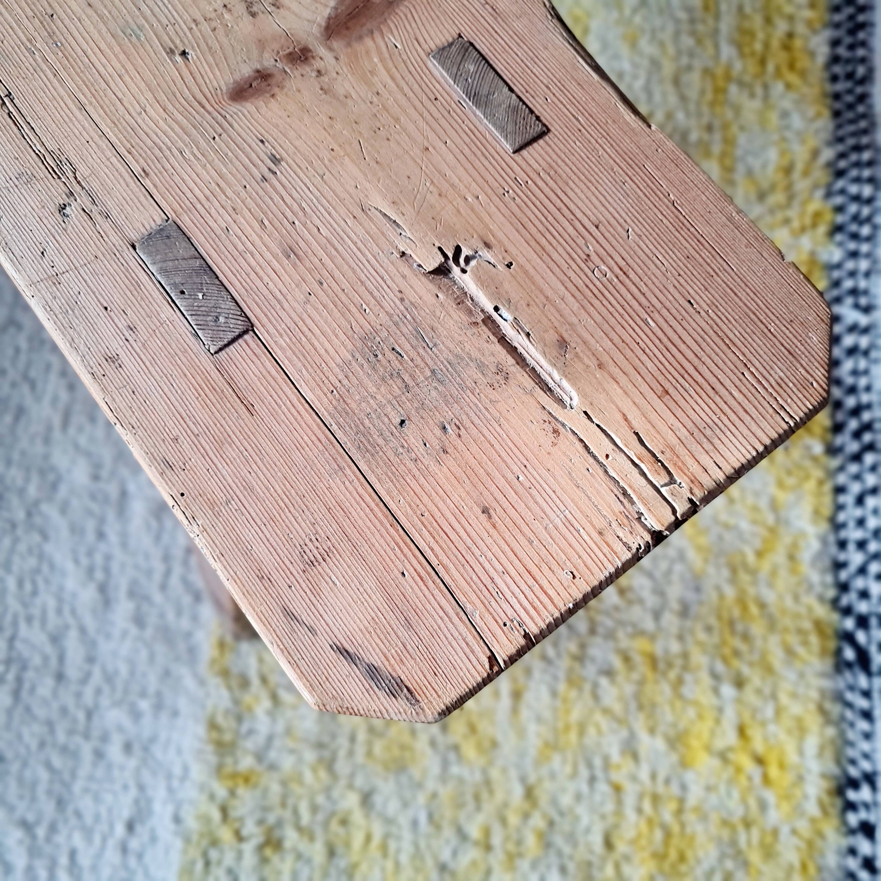 Old wooden farm bench L140