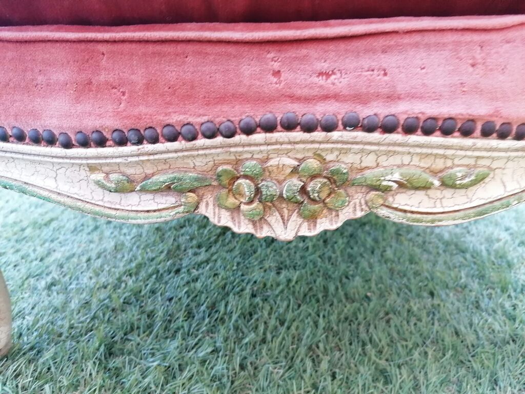Louis XV-style "bergere" armchairs