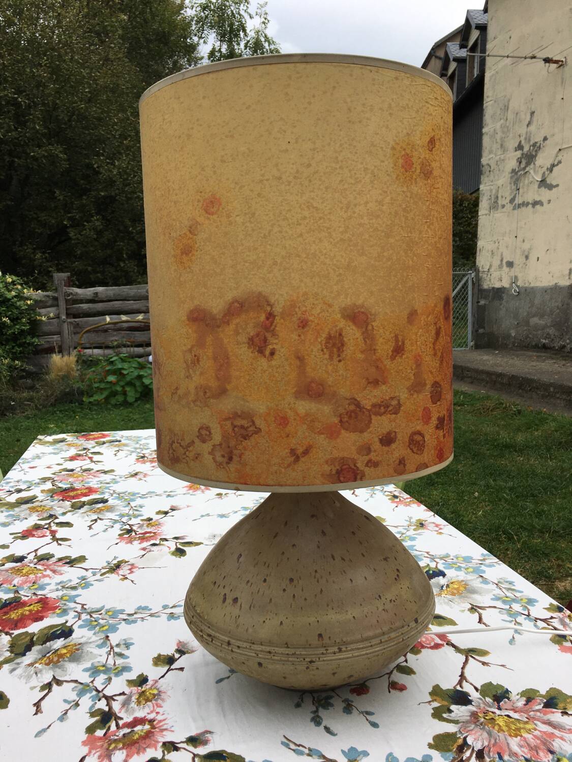 70s ceramic lamp