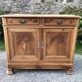 Old low sideboard in solid cherry wood from the 1900s.