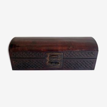 Chinese box covered with leather