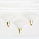 Pair of wall lamps, Glashutte Limburg, Germany, 1970s