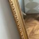 Antique napoleon mirror lll gilded pediment with rare gold leaf 103x182cm