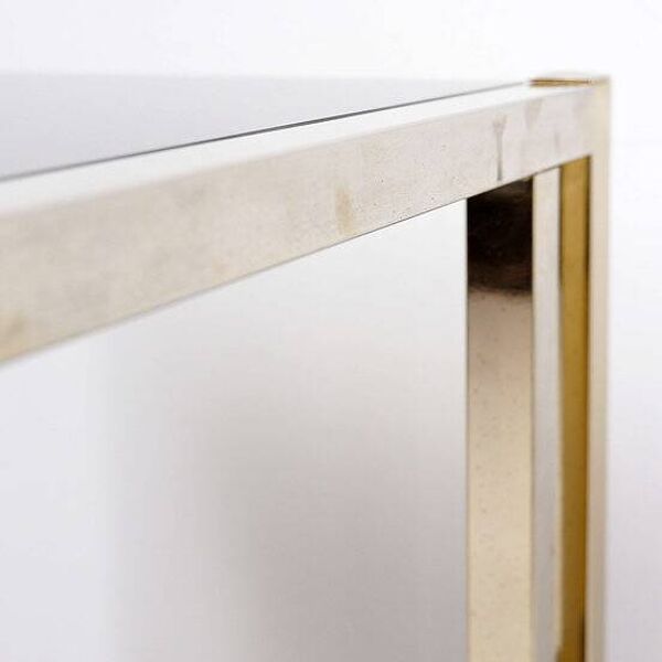 Belgian Gilded Bar Cart from Belgo Chrom, 1970s