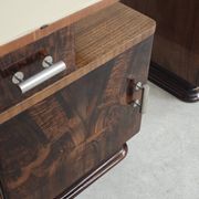 Pair of bedside tables by Jindrich Halabala for Up Zavody art deco 1950