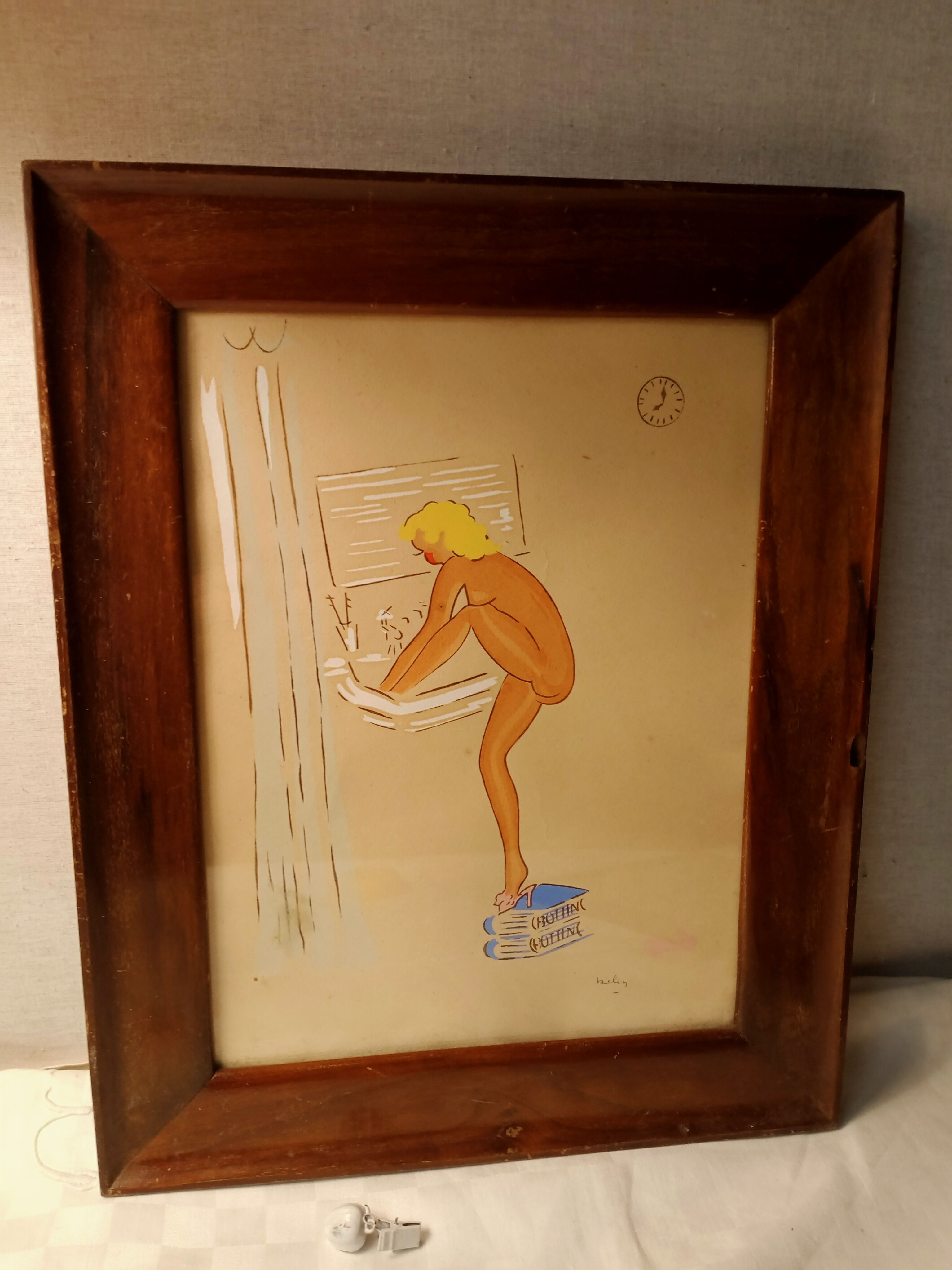 Vintage framed piece