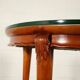 Table in solid beech, mahogany veneer and glass, Italy, 1950s.