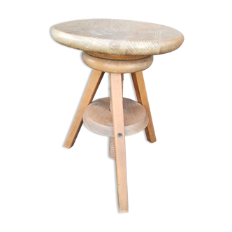 Wooden workshop screw stool from 46 to 65 cm
