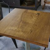 Table bistrot Art déco en chêne massif 1930's