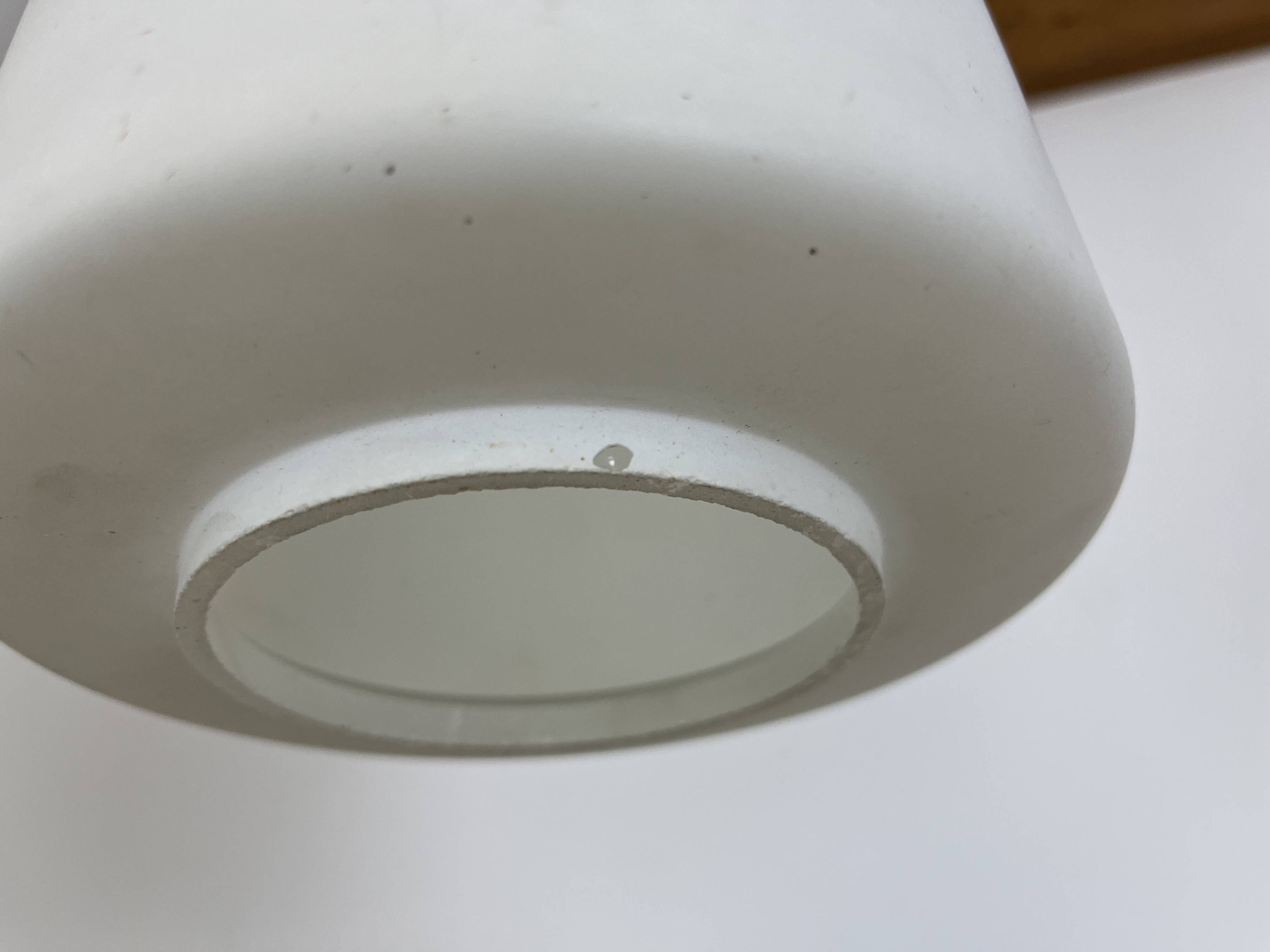 Scandinavian opaline pendant light from the 60s