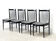 Set of four dining chairs