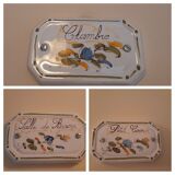 3 door plates Faïencerie Moustiers Sainte Marie