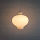 White glass pendant lamp by Hans Agne Jakobsson for Staff Leuchten