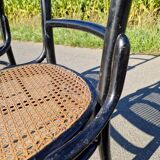 Set of 2 cane bistro chairs
