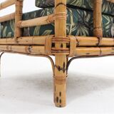 Vintage rattan armchairs Vivai del Sud 1970s , set of 2