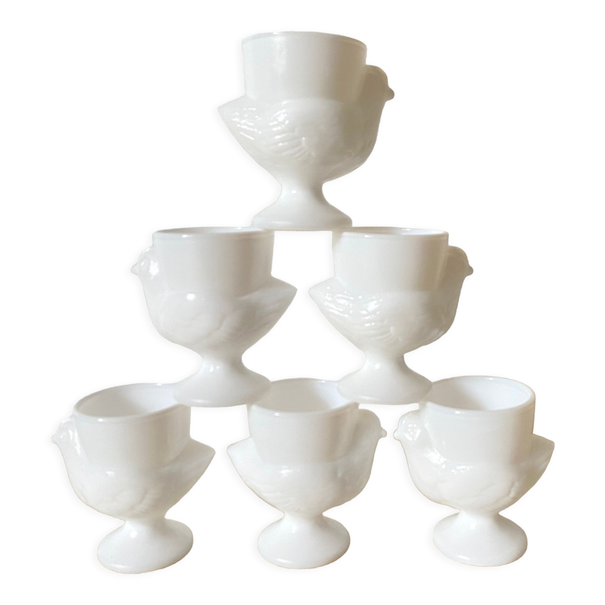 Vintage hen eggcups