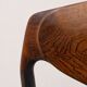 3x Vintage Danish Dyrlund chairs rosewood reupholstered / Scandinavian