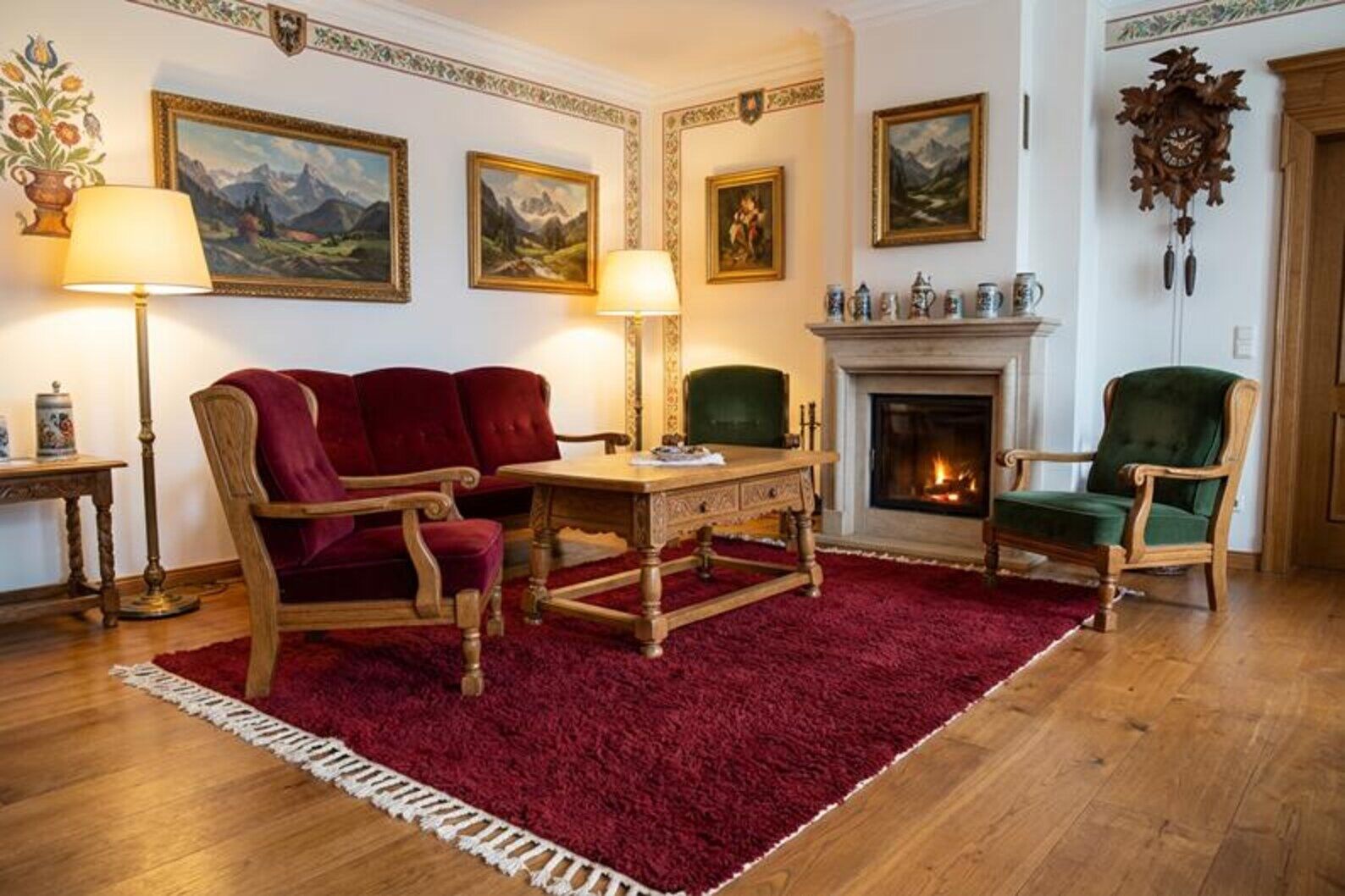 Tapis berbère artisanal bordeaux 200/300cm