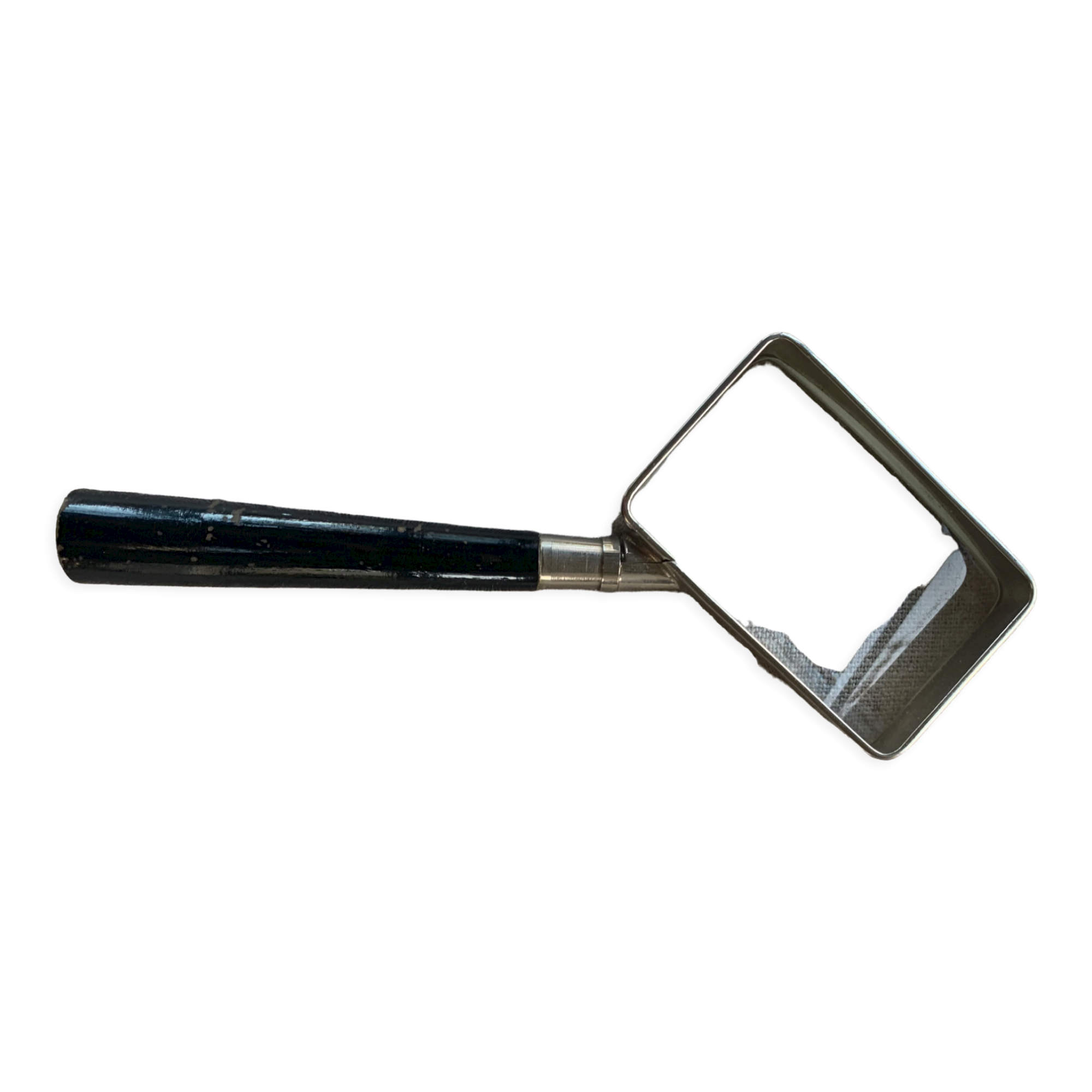 Old bicylindrical magnifier in its original vintage box