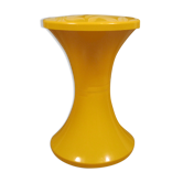 Seat stool model Tam Tam yellow Henry Massonnet 1968 edition Stamp Nurieux