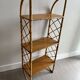 Rattan wall shelf