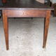 Farm table in massive chene