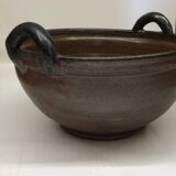 Belgian stoneware dish signed