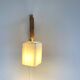 Danish accordion wall light in beechwood - Scandinavian articulated lamp from the 1960s
