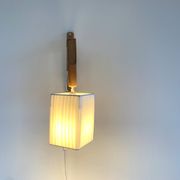 Danish accordion wall light in beechwood - Scandinavian articulated lamp from the 1960s