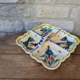 Assiette compartimentée ancienne en céramique HB Henriot Quimper