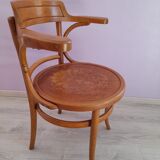 Fauteuil de bureau en bois courbé