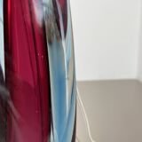 Large 41cm sommerso murano glass flavio poli attr. table light, italy, 1960s