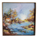 real landscape painting pond 80 cm
