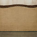 Victorian Chesterfield canapé in hand-dyed serpentine leather.