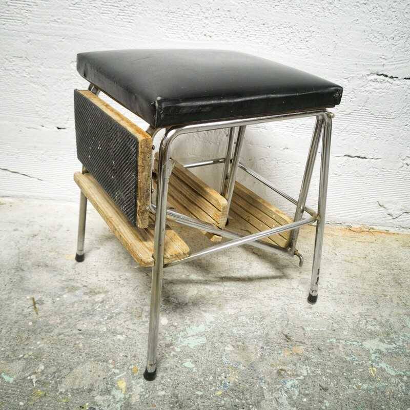 Folding step stool