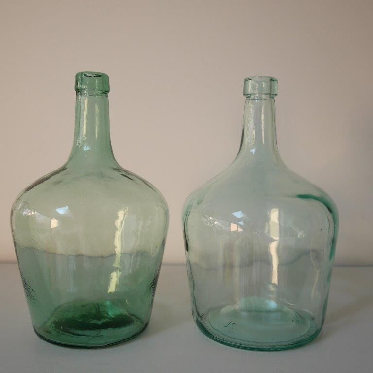 Lot 2 green lady-jeanne 2L