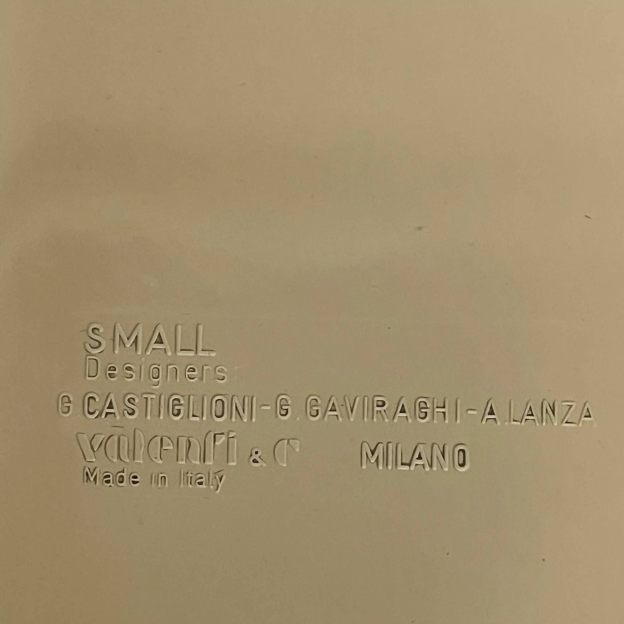 Pair of "SMALL" plastic stools or tables by Castiglioni and Gaviraghi for Valenti Milano, 1980s
